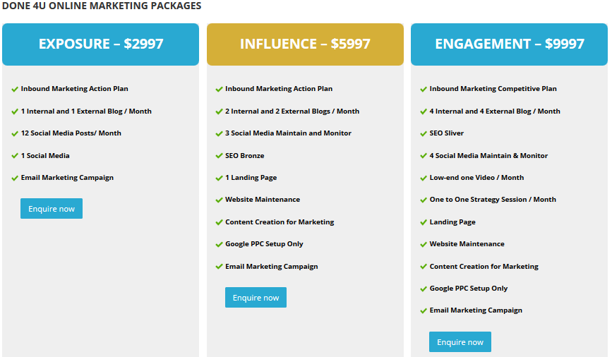 done4u Marketing Package